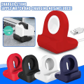 Miniatyrbillede 5 af 5: Opladningsdock Stand Oplader Cradle Holder Station Beslag Til Iwatch Ur. (sort)(1stk)