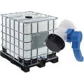 Miniatyrbild 5 av 5: Universal IBC-adapter för IBC-vattentank, IBC-tank, 62 mm IBC-kran, DN40 klaffventil