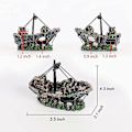 Miniatyrbilde 3 av 5: Akvariumdekorasjon, Fiskedam Ornamenter Skipbrudd Dekor Senket Skip for Ferskvann Saltvannstanker