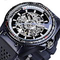 Miniatyrbillede 1 af 5: Forsining GMT963 Mode Herre Ur Silikon Rem Automatisk Casual Mekanisk Wa