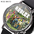 Miniatyrbild 5 av 5: Roblox Klocka Mode Cartoon Klocka Smycken Tillbehör För Pojkar Och Flickor Julgåvor Kvarts Sten Klocka13