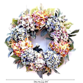 Miniatyrbild 2 av 5: Dörrkrans Hortensia Krans Bröllop Krans Blomma Julkrans Hem Dörr Dekoration Dropship för Hem Trädgård Fest Bröllop Dekor