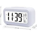 Miniatyrbild 5 av 5: Dekorativ Digital Klocka, Multifunktionell LCD Elektronisk Klocka med Stor Skärm Batteridriven, Bakgrundsbelysning Sensor Touch LED Väckarklocka med Tid Temperatur