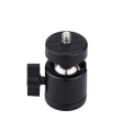 Miniatyrbillede 1 af 5: 1/4\" drejelig mini kugleskrue stativ til DSLR-kamera lysmontering, 1-pakke