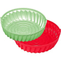 Miniatyrbild 1 av 2: Air Fryer Silikonformar – 2-pack återanvändbara non-stick silikonbakformar (Multi, 2)