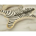 Miniatyrbillede 3 af 5: Zebrastribet Smykkeskrin Keramik Serveringsplade Forgyldt 5,9 Tommer, Sort