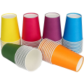 Miniatyrbillede 1 af 5: 60 stk. Papkrus Partykrus, 9 Ounce Multicolor Drikkekrus Biologisk Nedbrydelige