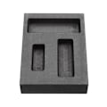 Miniatyrbilde 1 av 5: Gull Digel Grafittstøpeform Barregulv Gull Sølv Kobber Smelting Casting Refining Bar Digel