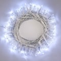 Pikkukuva 1 / 5: Jouluvalot 15M 100 LED Kylmävalkoinen Jouluvalot Sisä- ja Ulkokäyttöön 8 Tilaa Valojen Koristelu Läpinäkyvä Kaapeli
