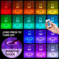 Miniatyrbillede 2 af 5: Krystallampe, 16 RGB-farveændrende berøringsfjernbetjeningslampe, USB-genopladelig diamantbordlampe til soveværelse, stue, moderne (16 farver RGB)