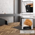 Miniatyrbillede 5 af 5: Affaldsspand til badeværelse - lille 3L pedalspand - rustfrit stål toiletspand - affaldsspand med lydløs låg