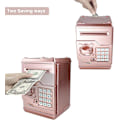 Miniatyrbild 2 av 5: Elektronisk kodspargris Pengaräknare Säkerhetsbox Myntbank för pojkar Flickor Lösenordslåsfodral (Rose Gold)