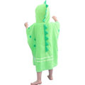 Miniatyrbillede 3 af 4: Børns frotté badehåndklæder med hætte dinosaur, drenge strandhåndklæde pool poncho svømmetøj cover-ups bomuld (Grøn#A-Ny, 4-6 år)