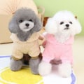 Miniatyrbild 4 av 5: Hundpyjamas Onesie Jumpsuit för Liten Hund Fleece Kläder Pojke Flicka Valp Pjs 4 Ben Hundkläder Vinter Bomull Rocka Morot Brun Stor