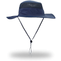 Miniatyrbillede 1 af 5: Fiskehatte Vindtætte UPF50+ UV-beskyttelse Spand Strand Mesh Solhat 56-61cm