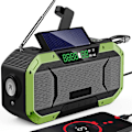 Miniatyrbillede 1 af 5: Urværk Radio med Solar Telefon, Generator, IPX6 Vandtæt, LED Lommelygte, Udendørs Nødradio, Rejse, Vandring