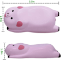 Miniatyrbillede 2 af 4: Opgraderet ergonomisk håndledsstøtte (2-pak) - Musemåtte Memory Foam håndledsstøttepude Hvilepude Måtte til kontorcomputer bærbar computer (Pink)