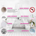 Miniatyrbilde 5 av 5: Myggnetting, Stor Polyester Myggnetting Seng Myggnetting for Enkelt- og Dobbeltsenger, Hvit