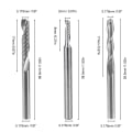Miniatyrbillede 4 af 5: 12 tungsten carbide fræsere, 4 1/8 \"til CNC fræser dobbelt spline fræser+8 enkelt kant fræser