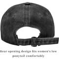 Miniatyrbilde 3 av 5: Herre- og damebaseballcaps i vasket, slitt bomullstwill - Vintage justerbar pappahatt