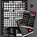 Miniatyrbillede 4 af 5: \"Skrabespil Plakat Spil for Par Valentinsdagsgaver Vægplakat Til Hende og til Hende\" Black