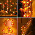 Miniatyrbild 3 av 5: Halloween ljusslinga, 3M 20 LED lönnlöv ljusslinga batteridriven ljusslinga vattentät inomhus utomhus dekor för sovrum, varm vit