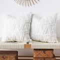 Pikkukuva 1 / 5: Plush Lyhyt Villa Sametti Tyynynpäällinen Luksus Tyyli Tyynynpäällinen Teko Turkis Pehmeä Sohva Tyynynpäällinen 2 kpl 18 x 18 tuumaa Valkoinen