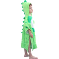 Miniatyrbild 1 av 4: Barn Terry Frotté Badlakan med Huva Dinosaurie, Pojkars Strandhandduk Pool Poncho Simkläder Bomull (Grön#A-Ny,4-6 År)