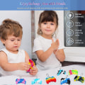 Miniatyrbild 4 av 4: 10-pack Mini Pop-nyckelkedja Fidget It Controller Leksaker Pack för pojkar, Pop Sensorisk Pop Leksak Fidget Nyckelkedja, Controller Forma Nyckelkedja