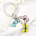Miniatyrbillede 1 af 2: Multicolor Butterfly Pendant Keyring Butterfly Keychain Farverig Butterfly Cute Bag Charm til Kvinder, Style B