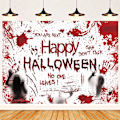 Pikkukuva 1 / 4: 7X5FT Punainen Halloween-Taustakangas Valokuvausta Varten Pelottava Haamu Tausta Valokuvausta Varten Pelottava Taustakangas Kuvaushetkiin Halloween