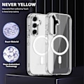 Miniatyrbild 2 av 5: Skal för Samsung Galaxy A16 4G 5G Kompatibelt med MagSafe TPU PC Transparent Telefonskal - Grön Multicolor Transparent