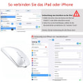 Miniatyrbild 3 av 4: Uppladdningsbar Bluetooth-mus för bärbar dator surfplatta Macbook/iPad/iPhone Tyst tunn mus 3 Bärbar för Windows/Linux/Android