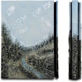 Miniatyrbild 2 av 5: 3D Relief Notebook Journal Writing Embossed Notebook Journal Handmade Daily Notepad Antique Travel Diary(7.3\" x 5.1\" (Blå-slott)