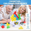 Miniatyrbillede 5 af 5: 48 STK Tetra Tower Spil til Voksne og Børn, Stack Attack Brætspil til Familie Rejse Fest, 2 Spiller Balance Stak Legetøj, Team Legetøj Byggeklodser
