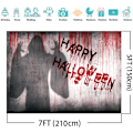 Pikkukuva 4 / 5: 7X5FT Pelottava Halloween-juhlan tausta Halloween-taustat valokuvaukseen Kangas Ghosting-valokuva tausta DH-700