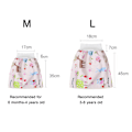 Miniatyrbillede 5 af 5: 2 stk. Børneble-nederdele Shorts Vaskbare Baby Pottetræning Nederdele Børn-Skyer + Pink Fawn L