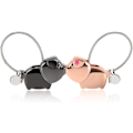 Pikkukuva 1 / 5: 1 Pari Kissing Pig -pari, Magneettinen Irrotettava Avaimenperä, Seos