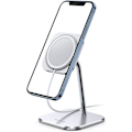 Miniatyrbild 1 av 5: Aluminiumladdningshållare Dock Cradle för skrivbord 360 graders rotation, kompatibel med Apple iPhone 15 14 Plus 13 12 Mini, Pro, Pro Max[MagSafe ingår ej]