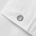 Miniatyrbillede 5 af 5: Hvid bruseforhængsfor - Premium PEVA, BPA & PVC-fri, ingen kemisk lugt, let bruseforhæng med 3 magneter, - Hvid, standardstørrelse