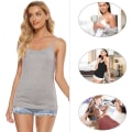 Miniatyrbilde 4 av 5: 5 stk. Basic Camisole Justerbar Camisole Spaghetti Stropp Tank Top for Kvinner og Jente (Stor)