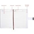 Miniatyrbillede 3 af 4: A5 Kreativ Kodeordslås Dagbog, PU Læder Journal med Kombinationslås Kode Notebook Låsning Personlig Dagbog (Stil 2)
