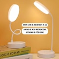 Pikkukuva 5 / 5: Joustava LED-pöytävalaisin Ladattava Langaton USB-latauskaapeli ja 3 Kirkkaustasoa Kosketuspainike Opiskelu Lukeminen Työ Premium A