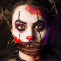 Miniatyrbilde 3 av 5: Halloween midlertidige tatoveringsklistremerker, 10 stk ansikt klistremerke munn tenner tatovering klistremerke Halloween klovn munn, flyttbar og morsom maskerade (fargerik)