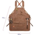Miniatyrbild 4 av 5: DIY Förkläde med Multi Pocket Verktygshållare Vaxad Canvas Arbetsförkläde Perfekt för Ingenjör Snickare Hantverk Krukmakare