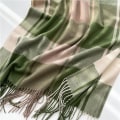 Miniatyrbillede 4 af 5: Dame Vinterhalstørklæde Cashmere Feel Pashmina Sjal Wraps Bløde Varme Tæppe Halstørklæder til Kvinder BX11