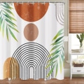 Miniatyrbillede 1 af 5: Boho bruseforhæng til badeværelse Boho indretning Mid Century Modern forårsbruseforhæng - 72\" x 72\" Bohemian, lys op dit badeværelse