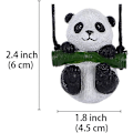 Pikkukuva 5 / 5: Sööt Pandakarhu Auton Peiliin Riputettava Koriste Hauska Sisustus Takapeilille Auton Koristeet (Panda)