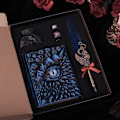 Pikkukuva 5 / 5: Peacock Mechanical Punk Style Wings Pen Dip Ink Set (Excluding Notebook/Notepad) Mörkblå