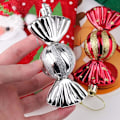 Miniatyrbilde 4 av 5: Julepynt - Julepynt - 13CM Morsomme Glitter Julepynt Julepynt (Sølv)